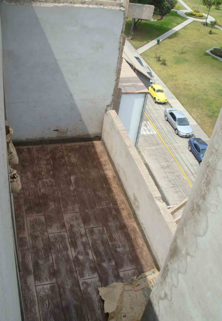 Piso de terraza tipo madera