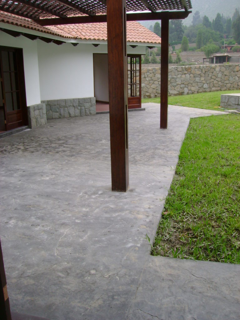 Terraza de casa de campo