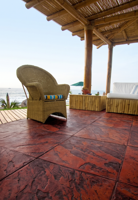 Laja de 60 x 60 en casa de playa 